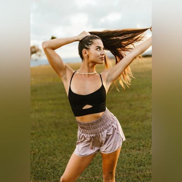 FREE PEOPLE MOVEMENT THE WAY HOME SHORT - MOONLIGHT MAUVE - Picture 3 of 15